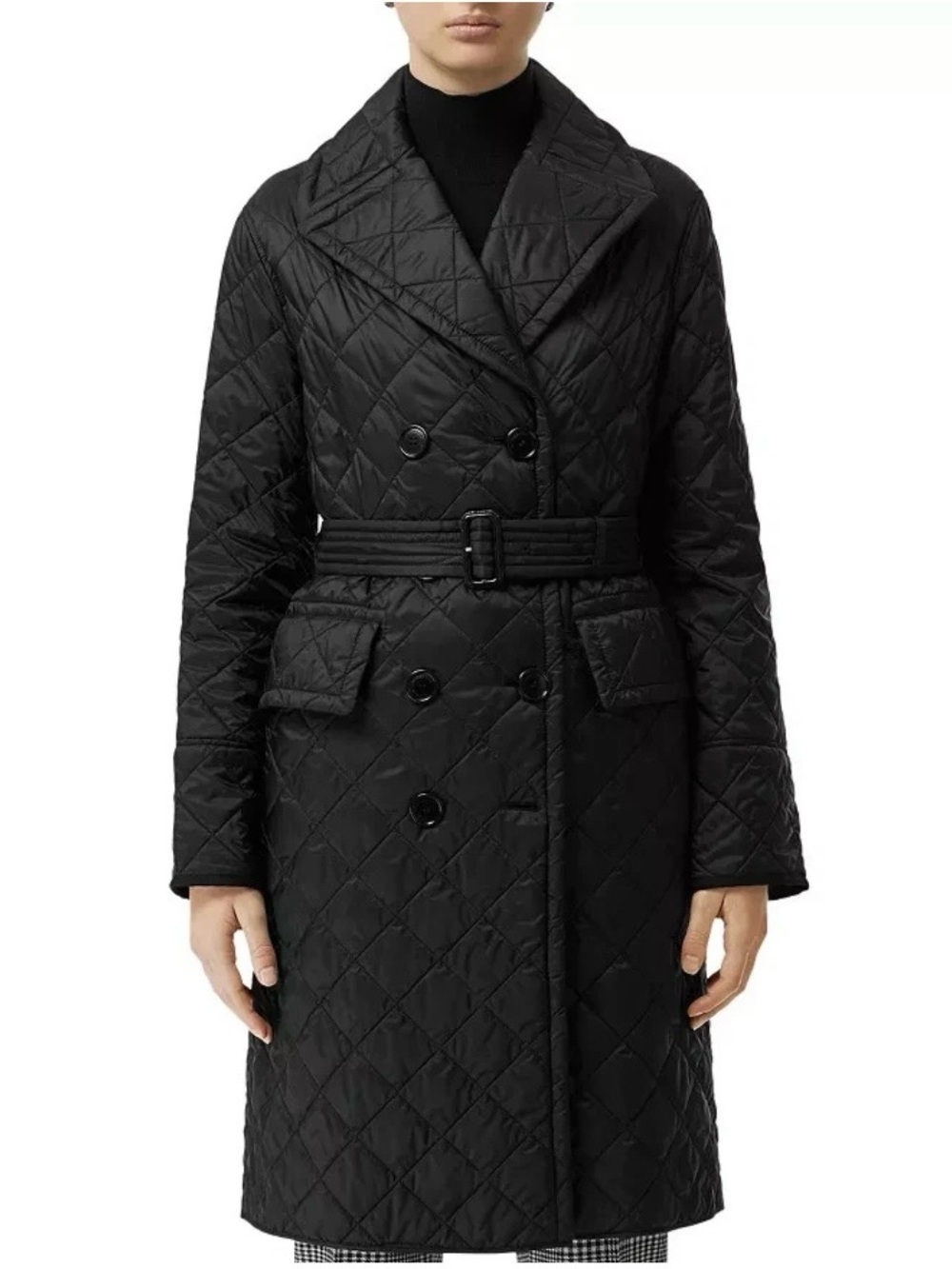 Burberry Double Breasted Trench Coat NWT Sz. M - Picture 2 of 15
